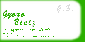 gyozo bielz business card